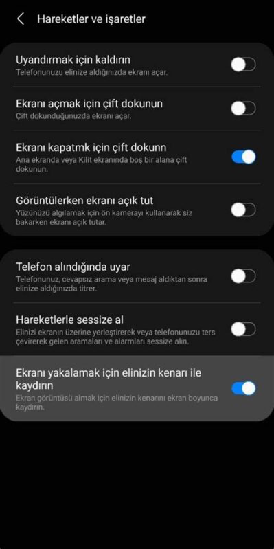 Samsung Galaxy ekran görüntüsü alma Samsung Galaxy ekran görüntüsü alma