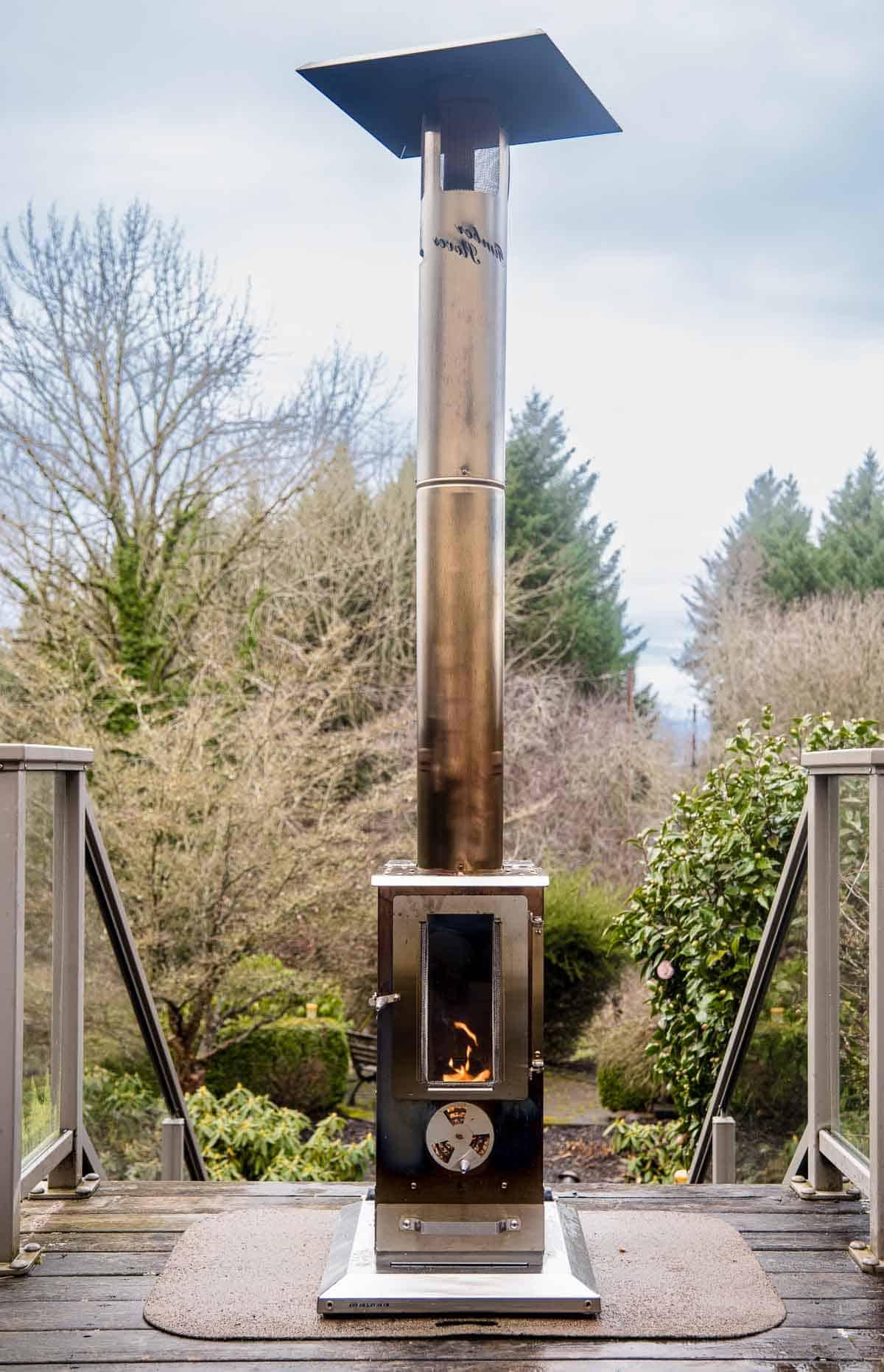 Timber Stoves Big Timber Stufa da Esterno a Pellet di Legno Recensione del Prodotto 2 Stufa da Patio a Pellet Big Timber