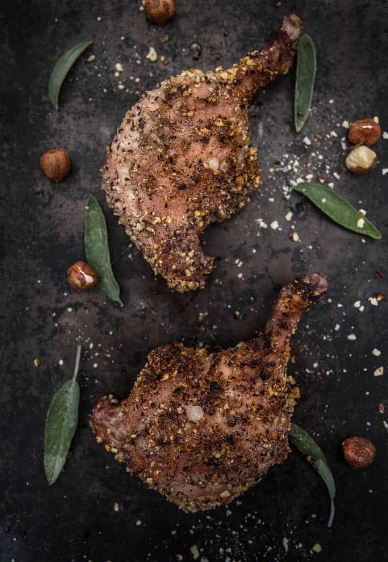 Anatra Grigliata con Crosta di Nocciole