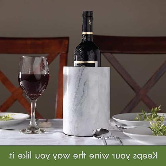 Guida ai regali delle feste per gli amanti del vino e dei cocktail 6 Secchiello refrigerante per vino in marmo.
