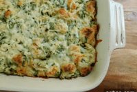 Savory Chicken Spinach Artichoke Casserole