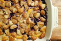 Light and Fruity Blueberry Peach Breakfast Bake