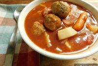Hearty Italian Chicken Meatball Stew