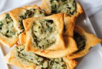 Cheesy Spinach Artichoke Crescent Puffs