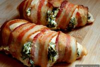 Bacon-Wrapped Chicken Stuffed with Spinach and Asiago