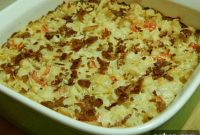 Hearty Cheesy Potato and Bacon Bake