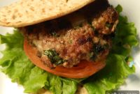 Gourmet Spinach Asiago Beef Burgers