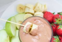 Luscious Peanut Butter Chocolate Fruit Dip