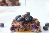 Hearty Blueberry Banana Baked Oatmeal