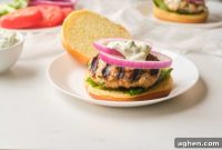 Zesty Greek Turkey Burgers & Creamy Tzatziki
