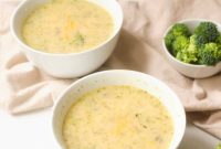 Creamy Cheddar Broccoli Cauliflower Soup