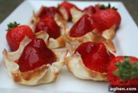 Luscious Strawberry Custard Tarts