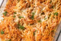 Ultimate Chicken Parmesan Spaghetti Bake