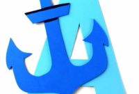 Printable Letter A Anchor Craft