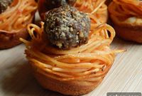 Spaghetti & Meatball Biscuit Pot Pies
