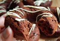 Decadent Triple Chocolate Brownie Donuts