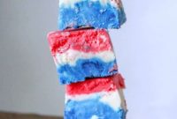 Patriotic Red White and Blue Fudge