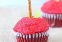 Sweet Apple Cupcakes for Back to School
