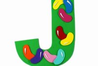 Jelly Bean Letter J Craft with Printable