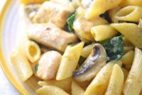 Creamy One-Pan Chicken and Spinach Pasta