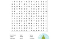 Festive Christmas Word Search Printable