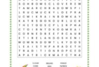 Free Printable St. Patrick’s Day Word Search