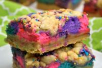 Whimsical Unicorn Cheesecake Bars