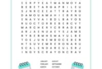 Your Months of the Year Word Search