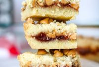 Nostalgic Peanut Butter & Jelly Squares