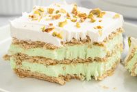 No Bake Pistachio Pudding Cake
