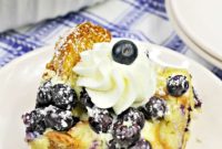 Blueberry Croissant French Toast Bake