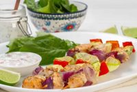 Zesty Herb Salmon Skewers