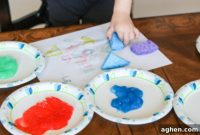 Toddler Sponge Painting Fun with DIY Paint
