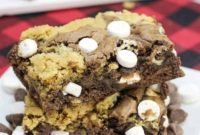 Fudgy Hot Chocolate Brookies