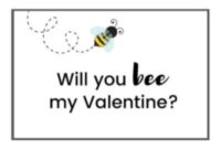 Bee My Valentine Card