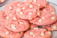 Simple Strawberry Cake Mix Cookies