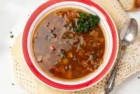 Rustic Lentil Cabbage Soup