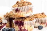 Zesty Lemon Blueberry Crumble Muffins