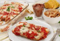 Cheesy Chicken Enchilada Bake