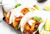 Easy Sheet Pan Shrimp Fajitas