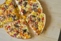 Skinny Tortilla Quiche Bake
