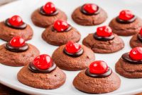 Cherry Chocolate Thumbprint Delights