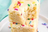 Tender Frosted Sugar Cookie Bars