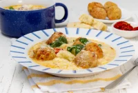 Tuscan Chicken Meatball Gnocchi Comfort Bowl