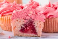 Strawberry Surprise Cupcakes