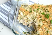 Comforting Weight Watchers Stuffed Mushroom Casserole