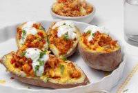 Hearty Turkey Stuffed Sweet Potatoes