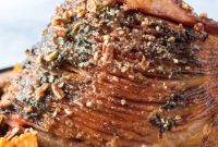 Decadent Pecan Praline Glazed Ham