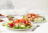 Shrimp Spring Roll Salad Bowl