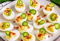Fiery Deviled Egg Poppers